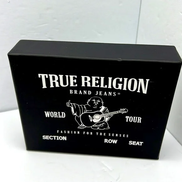 TRUE RELIGION MENS WALLET, ALL LEATHER, BROWN COLOR, WITH RFID PROTECTION - Picture 12 of 14